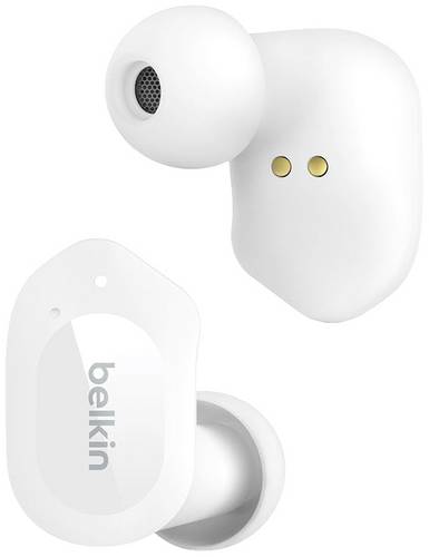 Belkin SoundForm Play In Ear Headset Bluetooth Weiß Headset, Ladecase, Schweißresistent