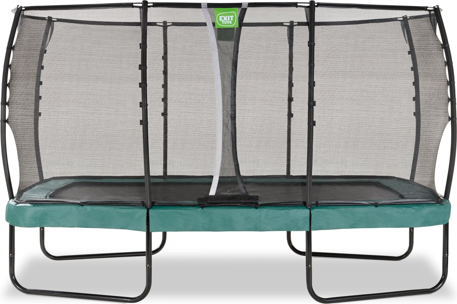 EXIT Allure Premium Trampolin 244x427cm, auf Beinen, Rechteckig, Grün