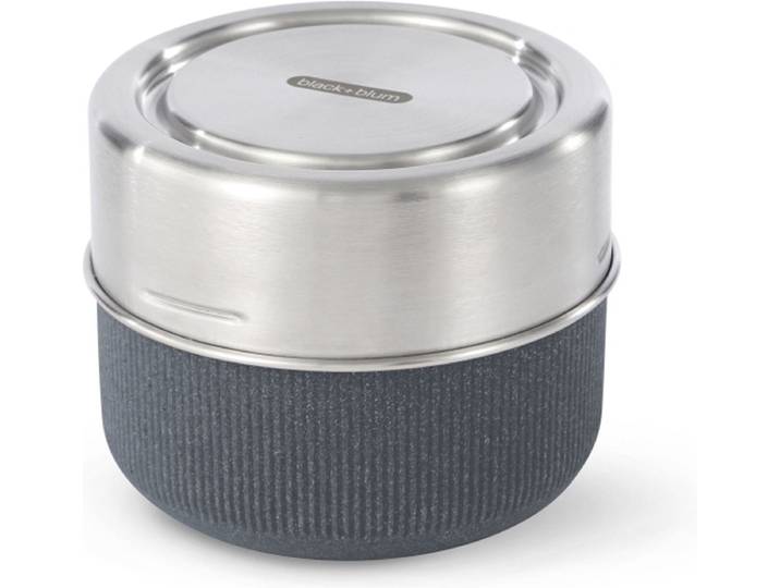 Black+Blum Glazen Lunchbox - Pot - 600ml - Grijs