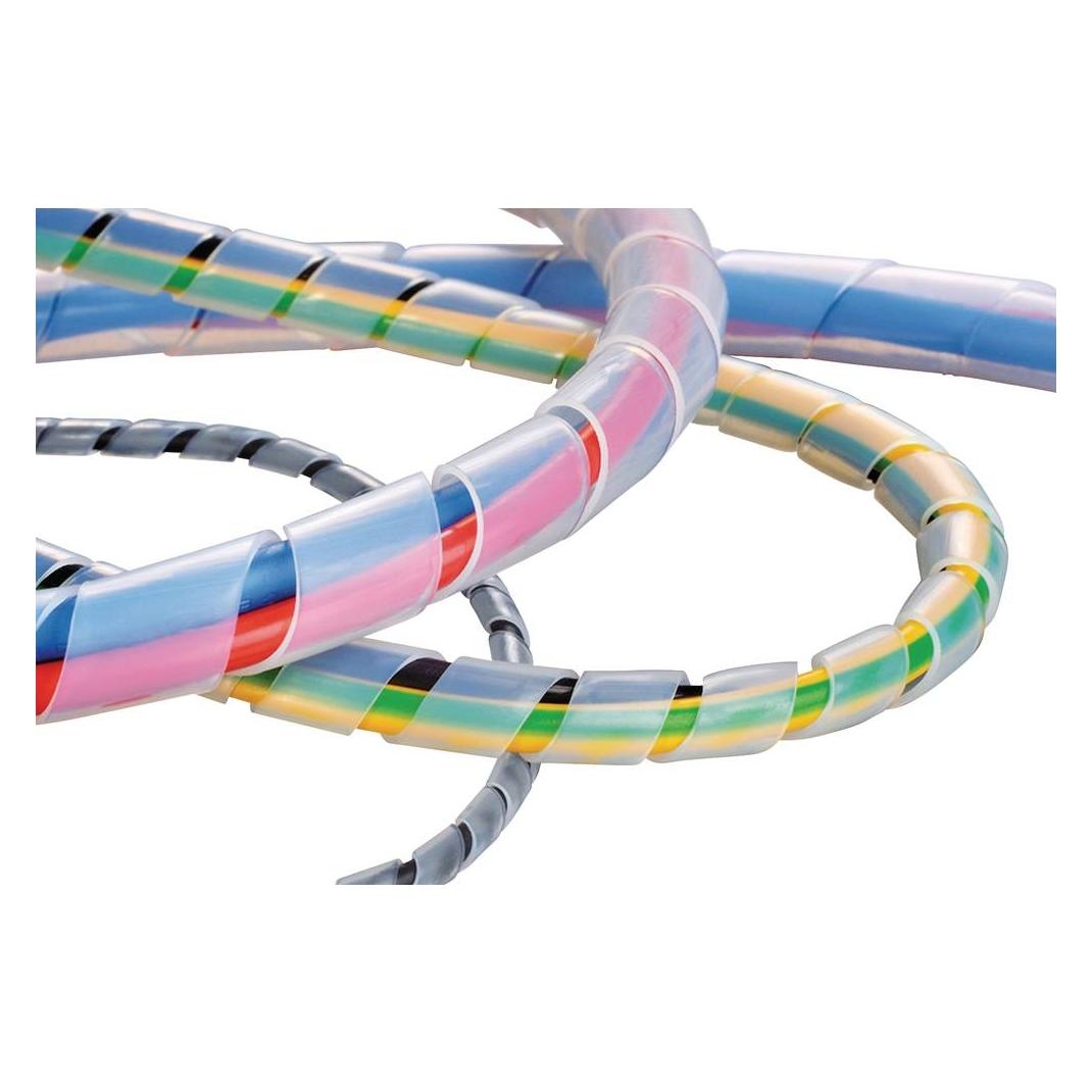 HellermannTyton Spiralschlauch PTFE 9mm natur (Kabelspiralschlauch, 500 cm) (SBPTFE9)
