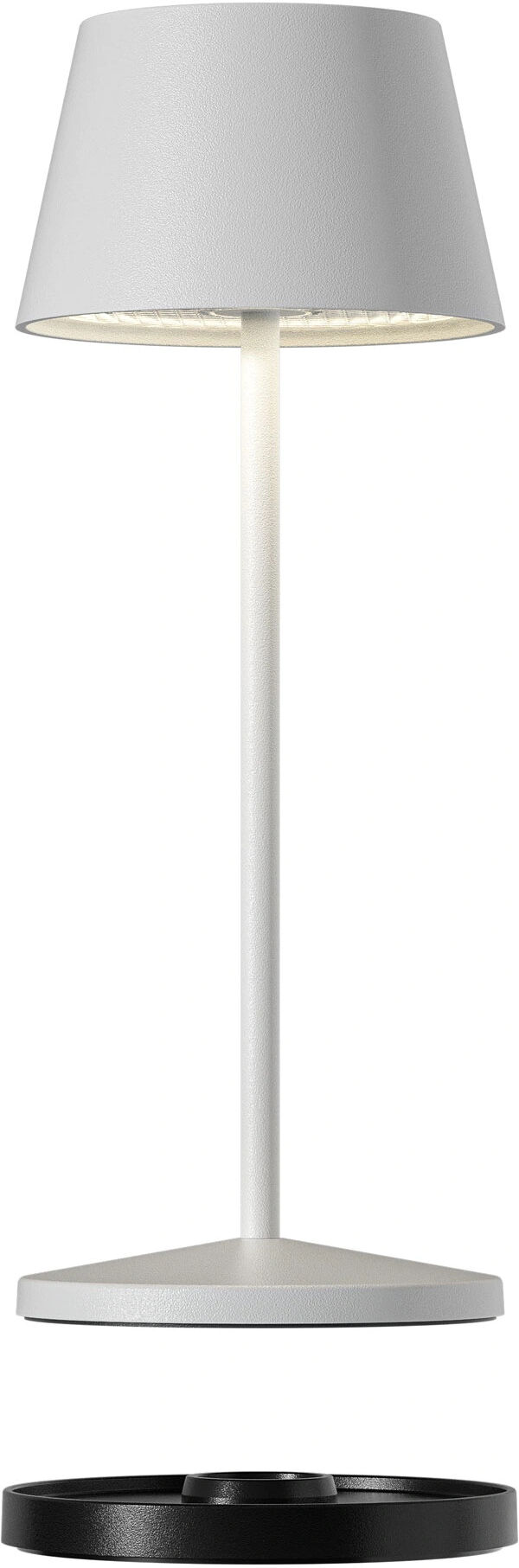 Villeroy & Boch Lampada da Tavolo Ricaricabile LED, Bianco Seoul Micro RC