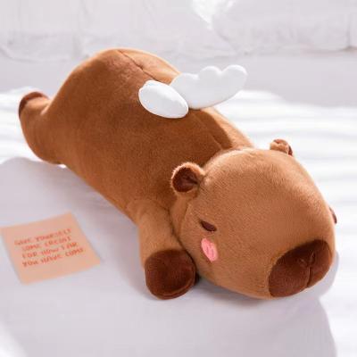Inspired Finds Giant Kawaii Capybara Plush Pillow Ultra Soft Cuddly Friend For All Ages 39.37 In wings Capybara Mb