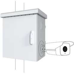 Lanview RACK FOR CCTV W=575mm D=425mm (19 Zoll Rack), Serverschrank, Weiss