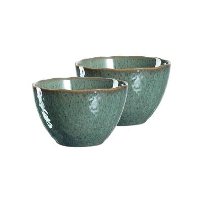 Leonardo MATERA Keramikschale 15,3 cm grün 2er Set