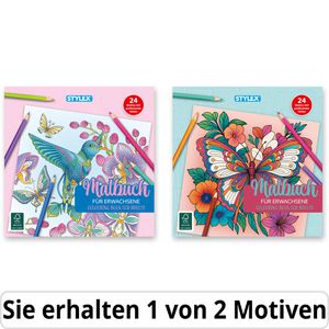 Stylex Malbuch 77170, für Erwachsene, 24 Seiten