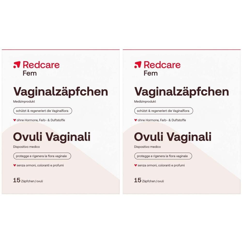 Redcare Fem Vaginalzäpfchen x2 2x15 St Suppositorien