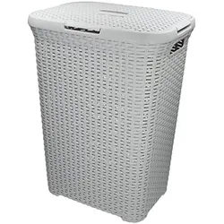 Keter, Wäschekorb, Kosz na pranie Curver Natural Style 60L jasny szary (46800) (60 l)