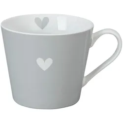 Krasilnikoff Happy Cup Tasse Colorful Heart, grey
