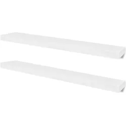 vidaXL Wandregale 4 Stk. Weiß 100 cm
