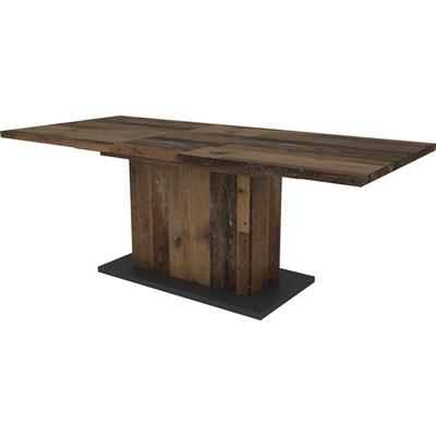 Esstisch BYLIVING "Athen", braun (old wood), H:75cm T:90cm, Tische, Rechteckiger Esstisch Esstisch Ausziehbarer Esstisch Holz-Esstische, mit Auszugsfunktion, Breite 160-200 cm, in verschiedenen Ausführungen