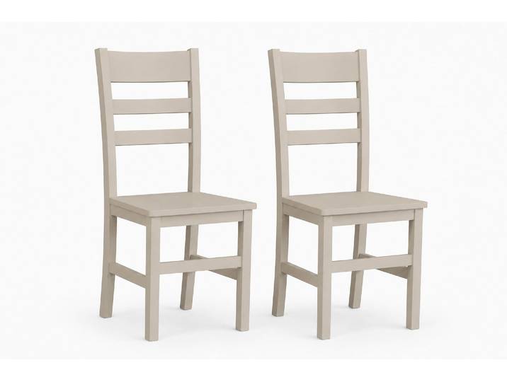 4-Fussstuhl HOME AFFAIRE Verona Küchenstuhl, Massivholzstuhl, Landhaus Klassischer Stuhl , beige (kaschmir, kaschmir, kaschmir), B:45cm H:98cm T:50,5cm, Massivholz, Stühle, 4-Fussstuhl, Stabiler Sprossenstuhl in vielen modernen Farben erhältlich