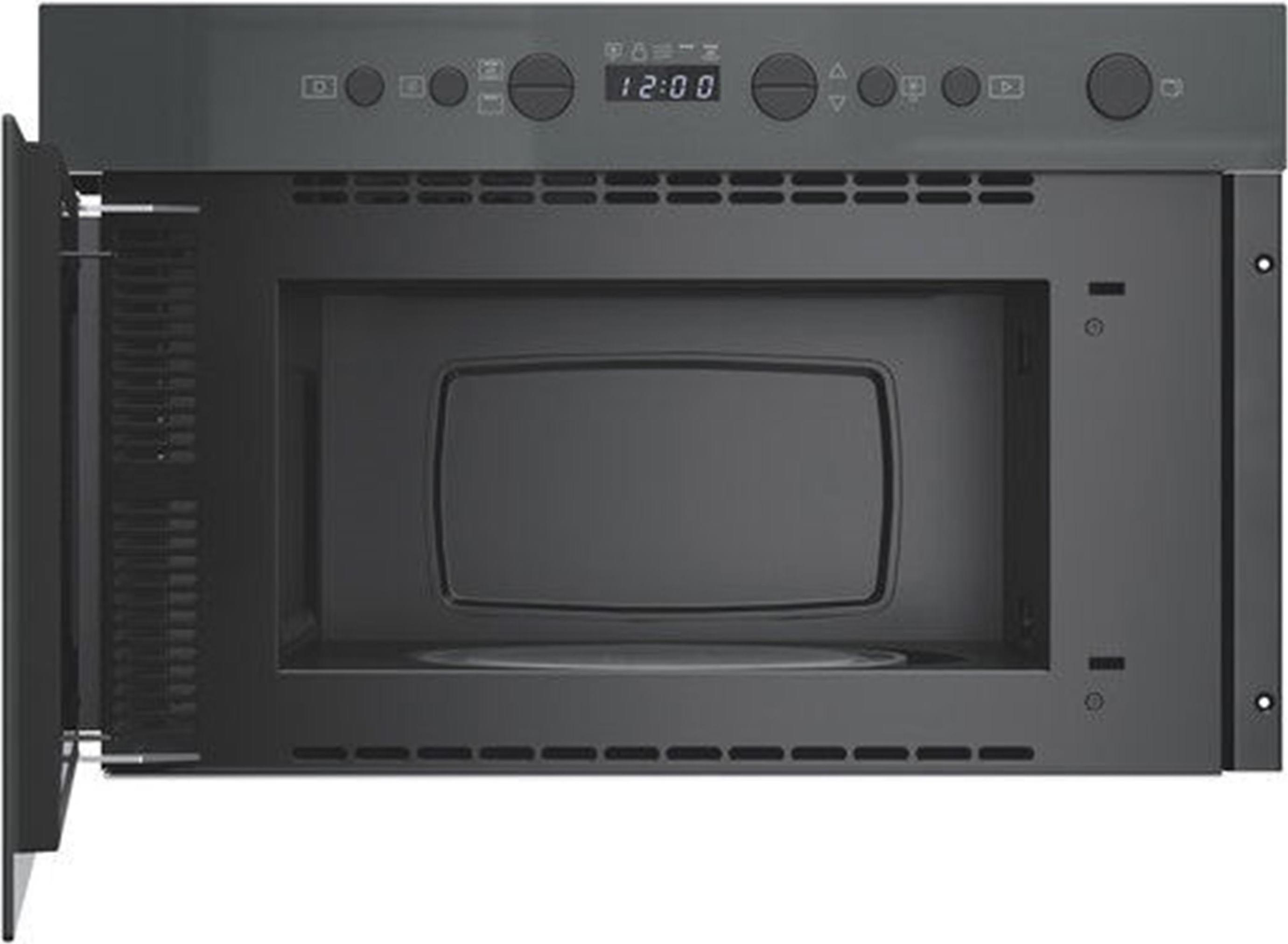 Whirlpool WMN14BSG, Integriert, Grill-Mikrowelle, 22 l, 750 W, Eingebautes Display, LED