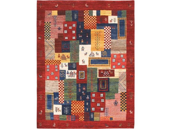 Cazaris Orientteppich Chrysopras Rot, Mehrfarbig, Abstraktes, rechteckig, 250x300 cm, in verschiedenen Größen erhältlich, Teppiche und Böden, Teppiche, Orientteppiche