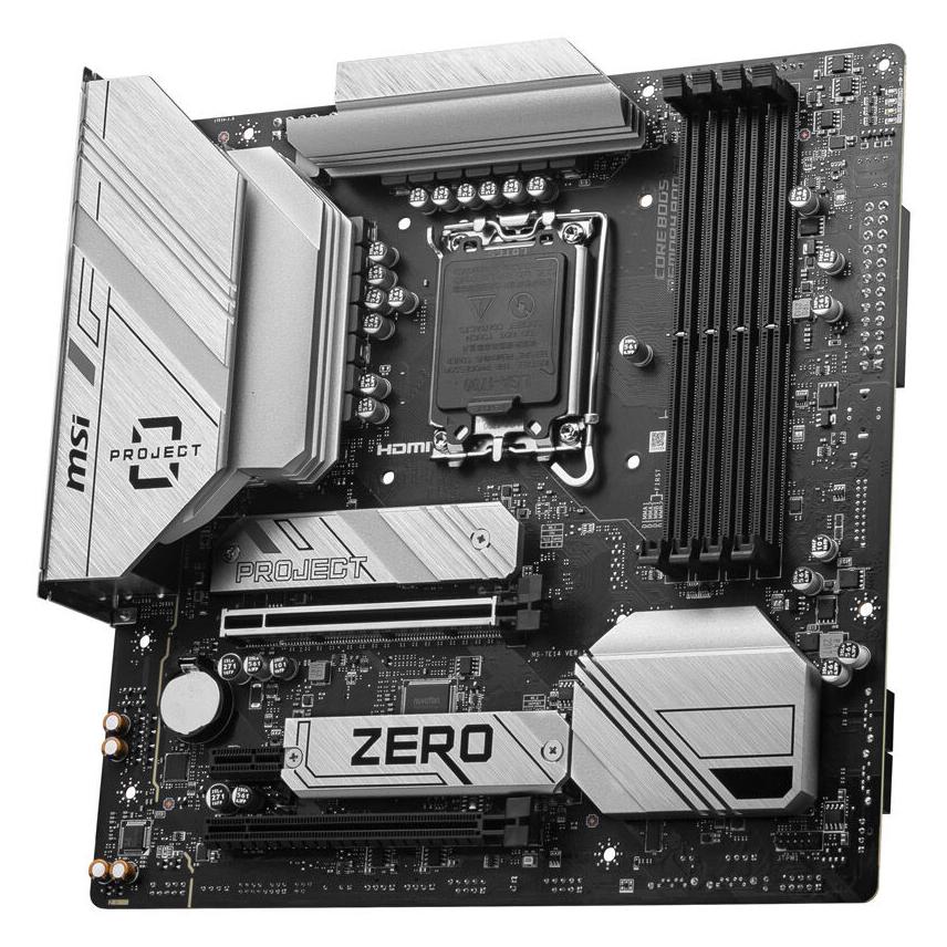 MSI B760M PROJECT ZERO (LGA 1700, Intel B760, mATX) (7E14-001R)
