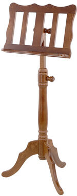 K&M 117 Wooden Music Stand Walnut Nussbaum