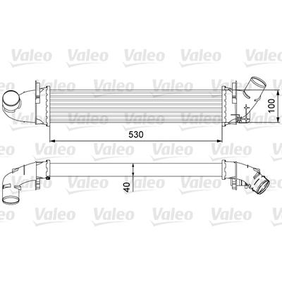 VALEO Ladeluftkühler 818544 für DACIA