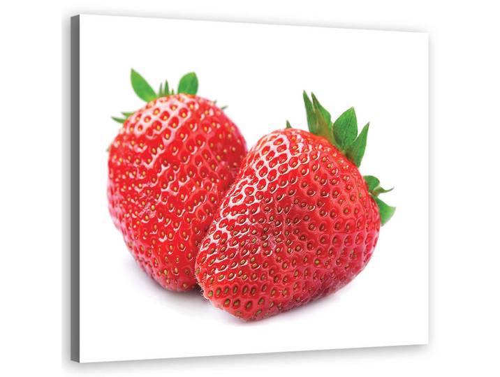 Feeby Wandbild erdbeerfrucht, Rot, Essen/Getränk, Rechteckig, 50x50 cm, Bilder & Rahmen, Bilder, Leinwandbilder