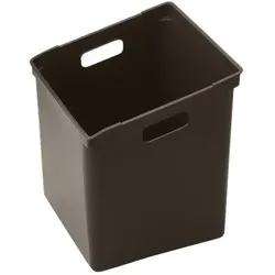 Peka Metall Behälter, Abfalleimer, Braun