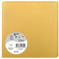 Pollen 250x Karte Pollen 135x135mm 210g - Gold 11890C
