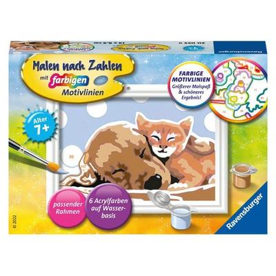 CreArt, Malen nach Zahlen Kinder - Tierliebe