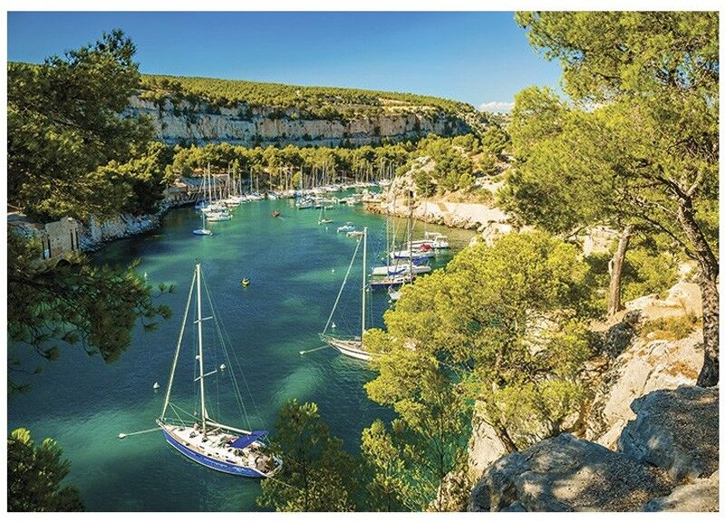 Puzzle 1000 pcs Les Calanques de Cassis : Côte d'Azur - Calypto