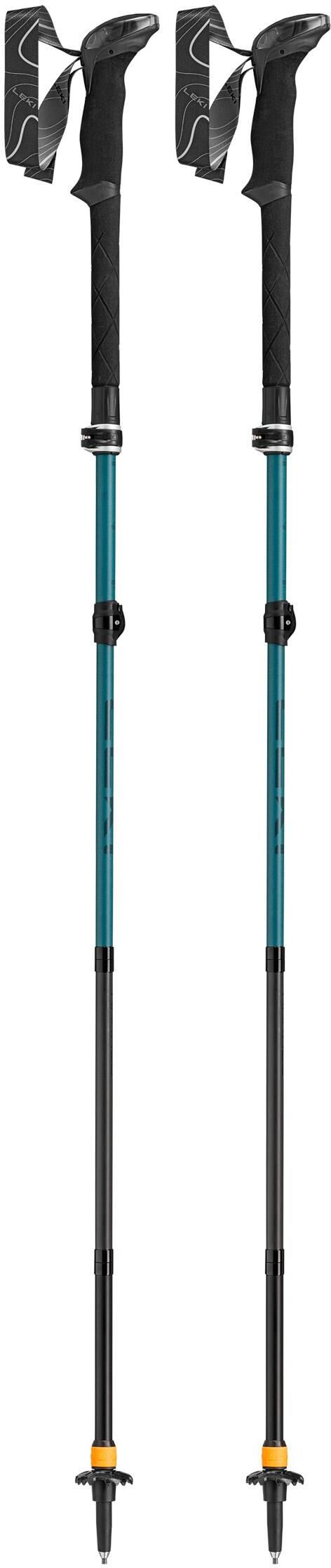 Leki  - Makalu Fx Carbon As 110-130 cm Green Blue Light Green Blue Dark Black - Bâtons de randonnée