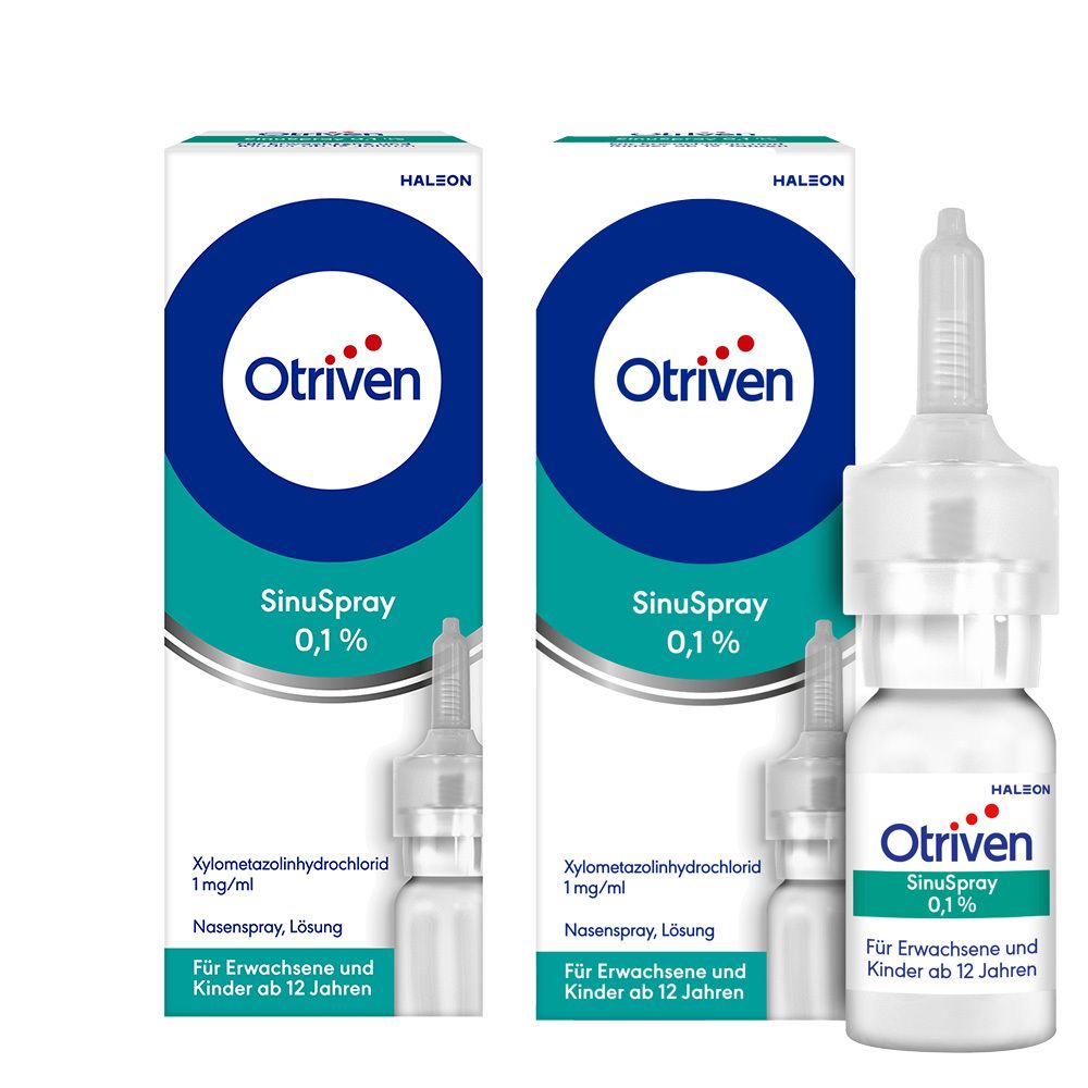 Otriven SinuSpray 0,1% Nasenspray Doppelpack 2x10 ml