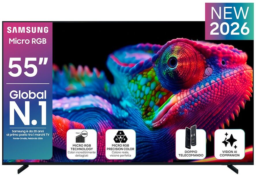 Smart TV Samsung 55" MRE55R85HAUXZT QLED 4K con Micro RGB Vision AI