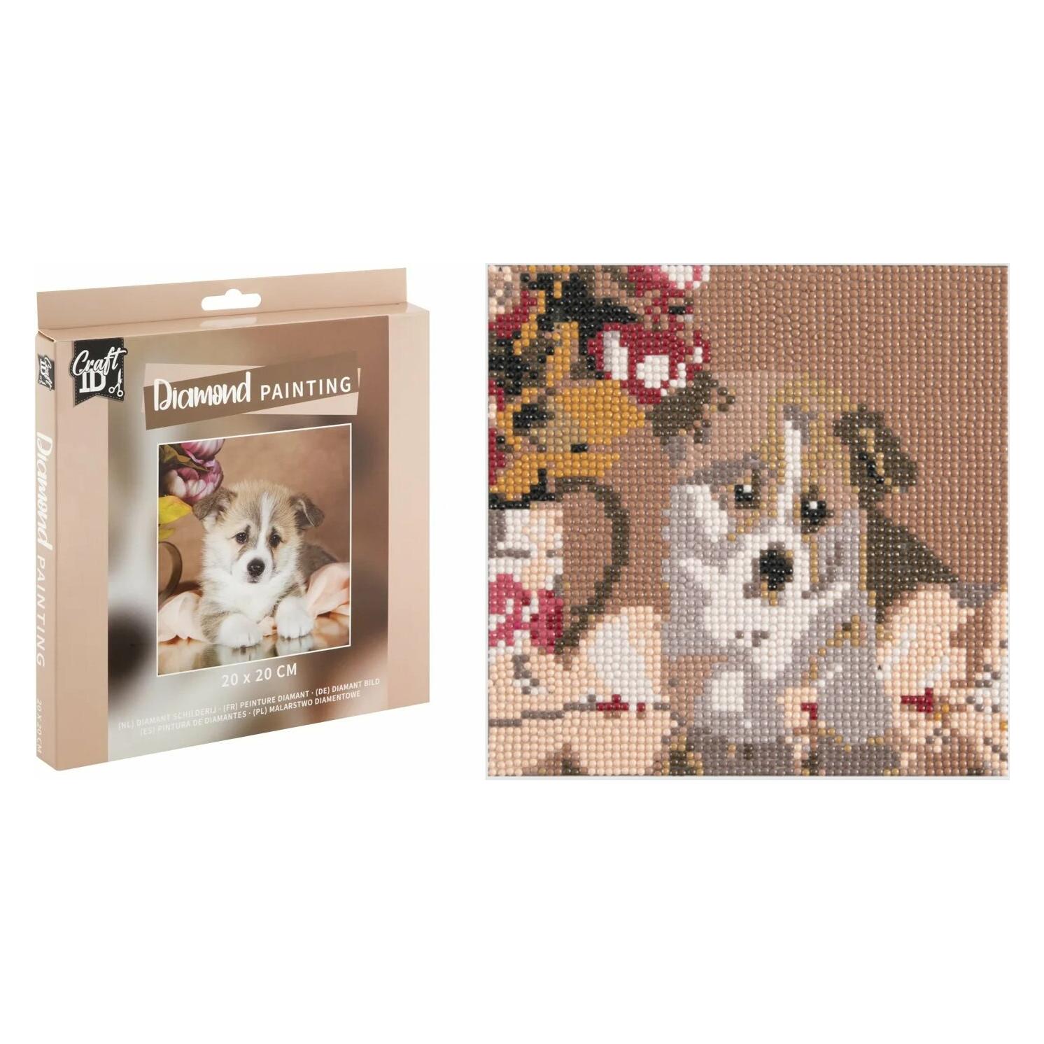 ICOM Diamond Painting 20*20cm. Hund (CR2097/23GE3)