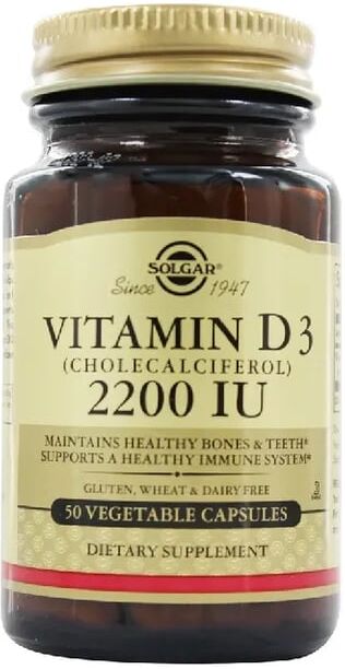Solgar Vitamina D3 2200UI 50 VCaps