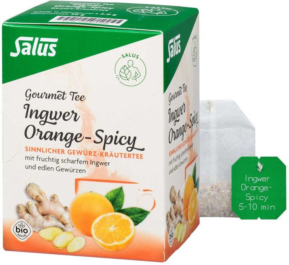 Ingwer Orange Spicy Tee Salus 15stk