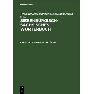 (Amels - aufklären), Gebundene Ausgabe von , De Gruyter, 978-3-11-244093-3