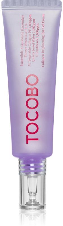 TOCOBO Collagen Brightening Eye Gel Cream anti-wrinkle eye cream for reducing puffiness and dark circles with lavender 30 ml