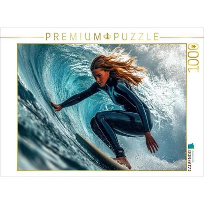 CALVENDO Puzzle Surfen | 1000 Teile Lege-Größe 64x48cm Foto-Puzzle für glückliche Stunden, Game von , Calvendo Puzzle
