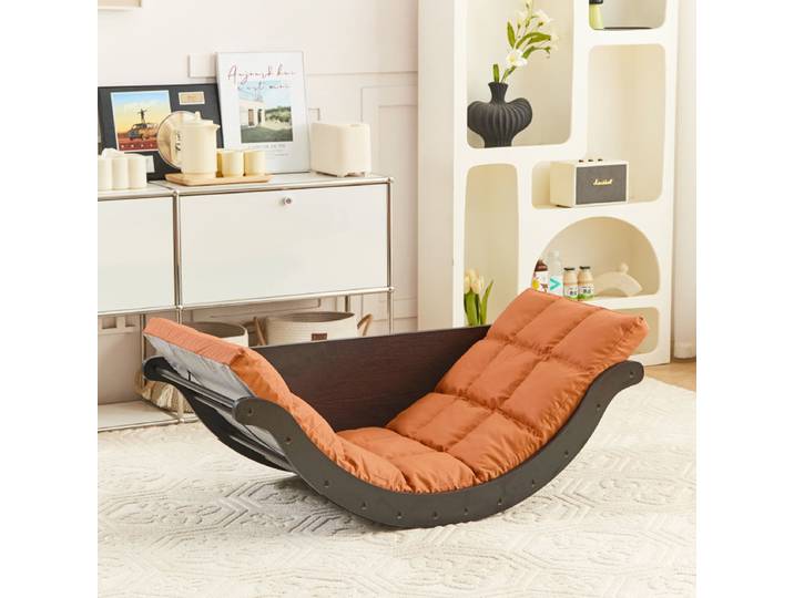Fauteuil à bascule multifonctionnel pour balcon, chaise de loisirs individuelle pour bureau et détente