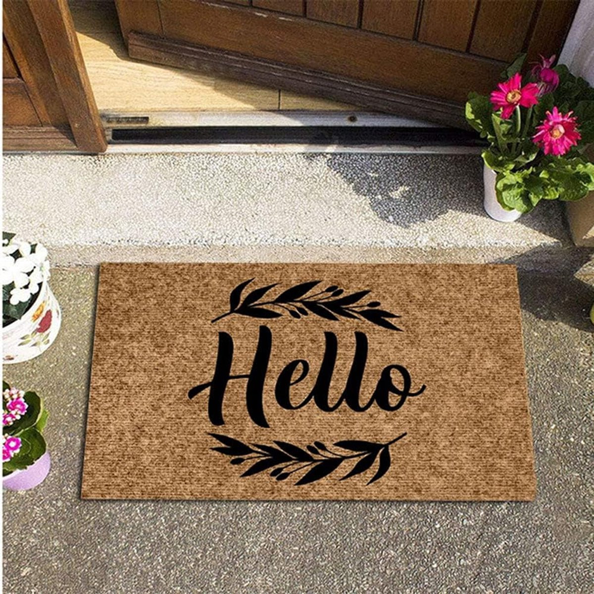 Vloermat Entree mat Voordeur Welkom met Antislip Onderkant 60 x 90 cm