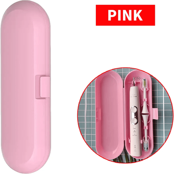 Inspire Essentials Electric Toothbrush Travel Case With Dustproof Storage Protection pink
