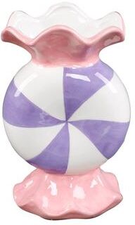 Flora Bunda "Pink 8.625""H Ceramic Candy Vase"