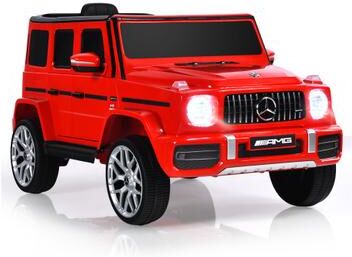 Costway 12V Mercedes-Benz G63 Licensed Kids Ride On Car with Remote Control-Red