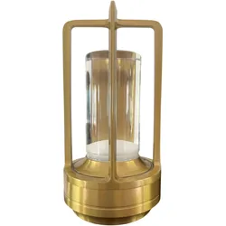 Lanta Gastro Tischlampe Gold - 1 Lampe mit kabelloser Ladestation