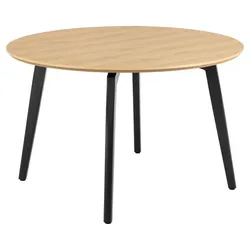 Actona Esstisch Cadiz Ø 120 cm Holzoptik Braun Eiche