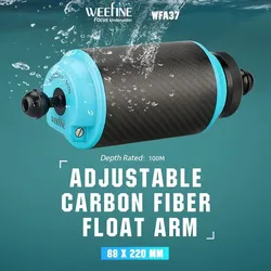 Weefine Auftriebskörper - veränderbarer Auftriebsarm 88x220mm - 520g Auftrieb
