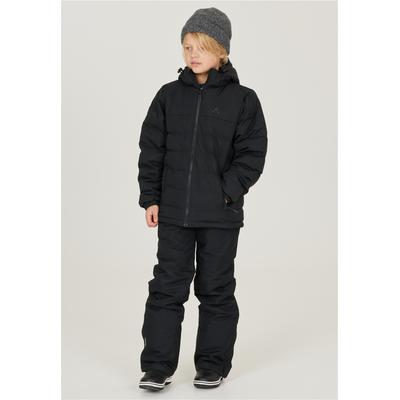 Outdoorjacke WHISTLER "Carseno Jr.", Kinder, Gr. 128, schwarz, 100% Polyester, kariert, normal, ohne Ausschnitt, Jacken Outdoorjacke, mit wasserabweisender Eigenschaft