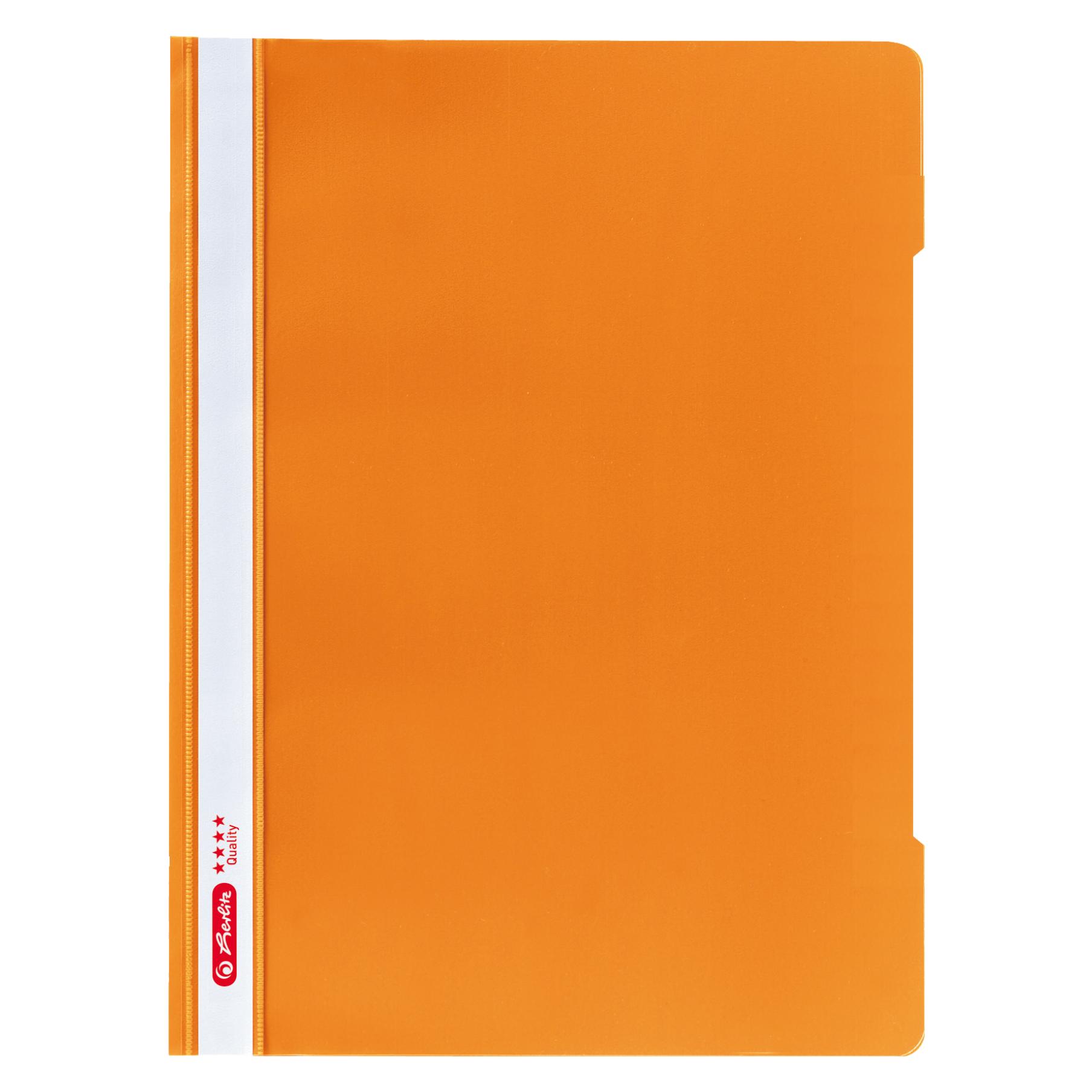 Herlitz Schnellhefter "Quality", DIN A4, PP-Folie, orange (A4, 1x) (11317120)