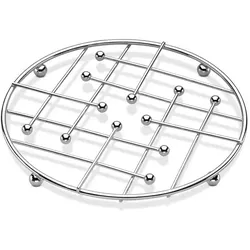 Justinus Untersetzer Life Style 22 cm Edelstahl Silber