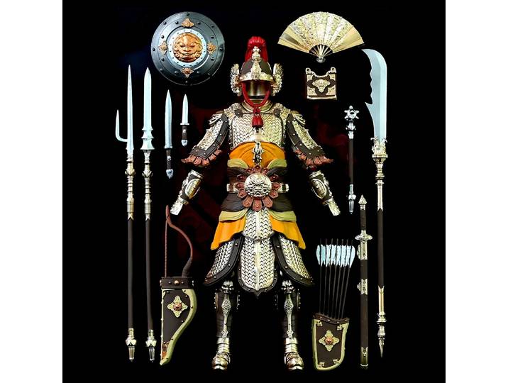 Meubles artisanaux, accessoires de bureau et de maison, armes anciennes, modèle en résine fini LTCP-041