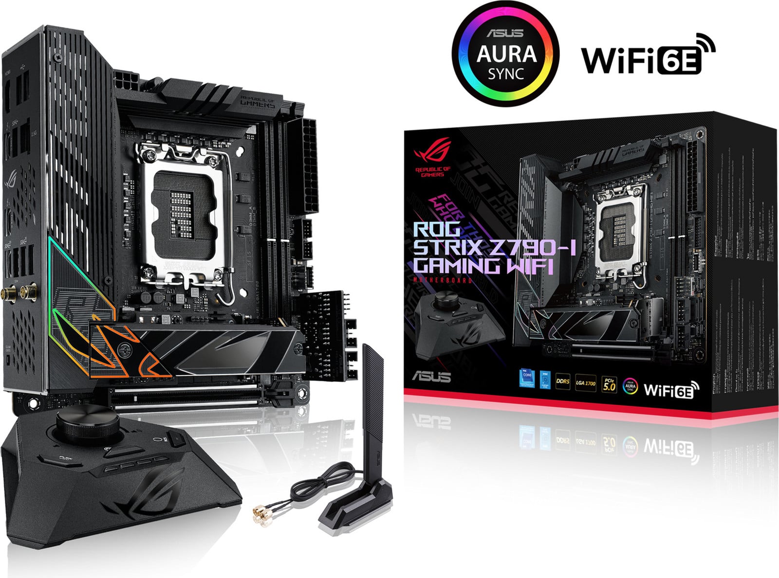ASUS ROG STRIX Z790-I GAMING WIFI moederbord LGA1700 Z790 USB3.2 Gen 2x2
