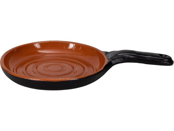 Grillpfanne NOUVEL & Backofenschale Grill me , schwarz, H:4cm Ø:16cm, Pfannen, Grillpfanne