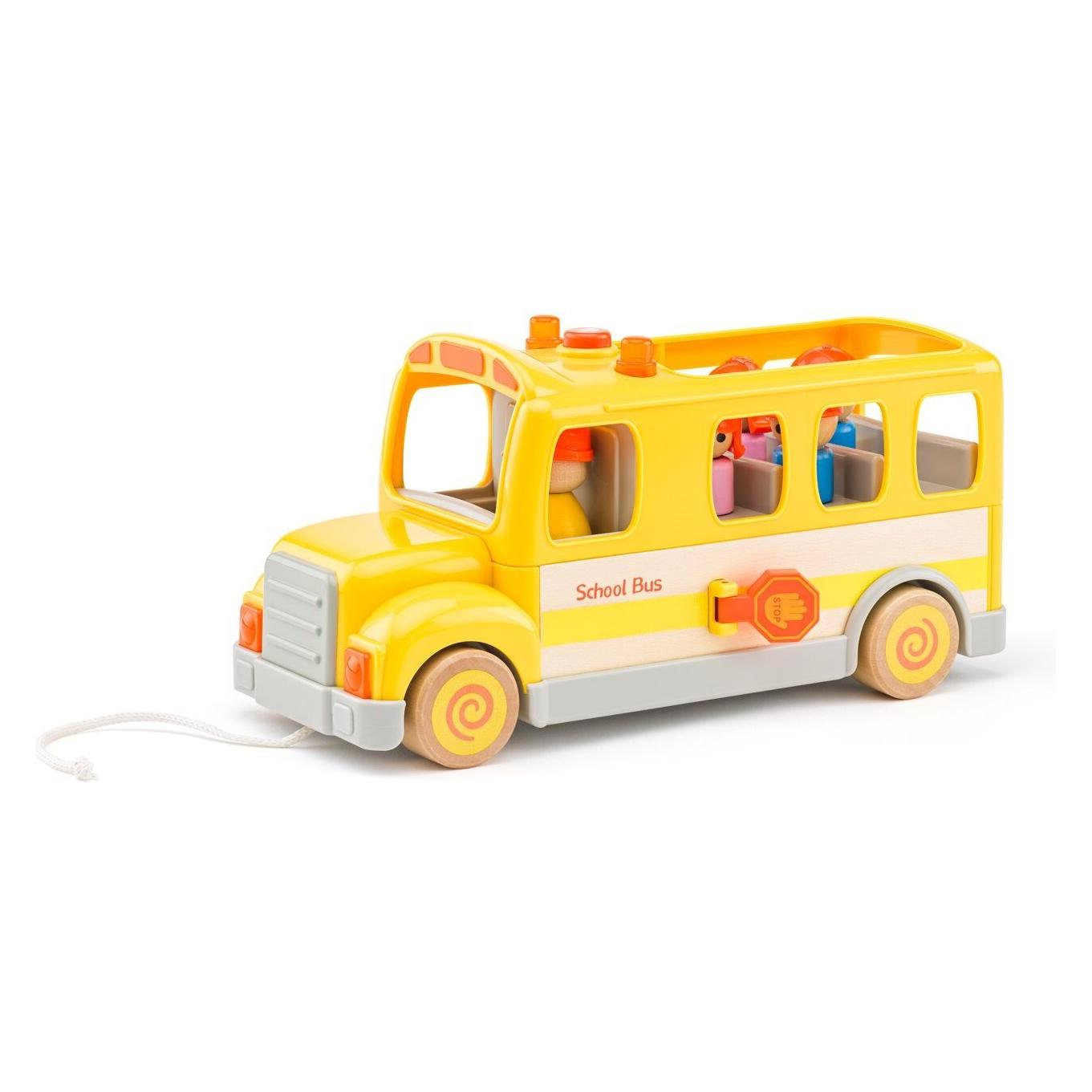 Woody Auto-Schulbus mit Geräuschen und Lichtern (92050)