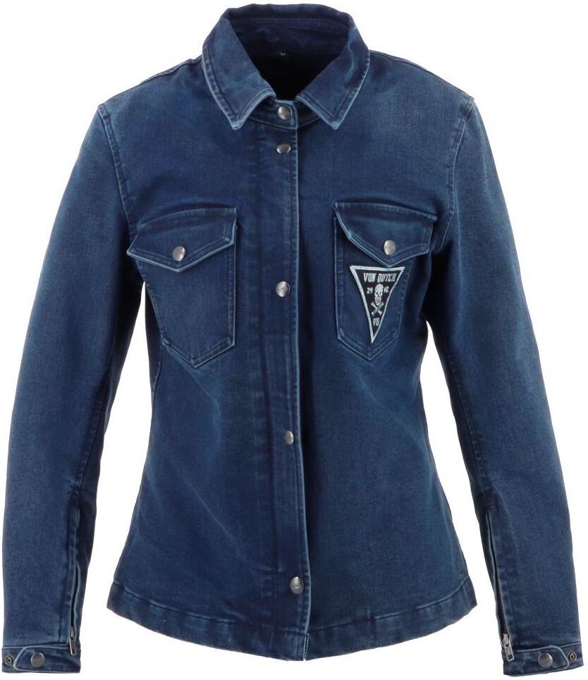 Surchemise Moto Helstons VON DUTCH PUSSYCAT Denim Blue